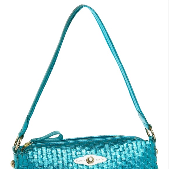 New Elliott Lucca Tropez Demi bag Color: Turquoise Metallic - Picture 2 of 5